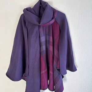 Burberry Purple and Pink Women's Cape